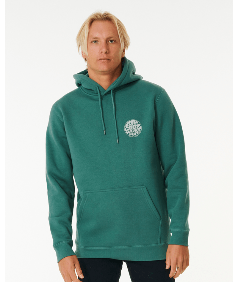 Rip Curl Wetsuit Icon Hooded Sweatshirt-Washed Green