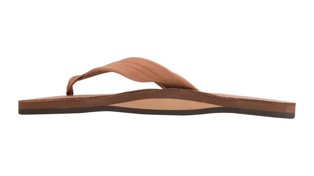 Rainbow Men s Single Layer 1 Strap Sandal Classic Tan w Brown REAL Watersports