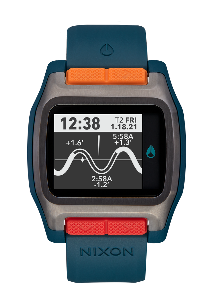 Nixon High Tide Watch-Light Gunmetal/Teal