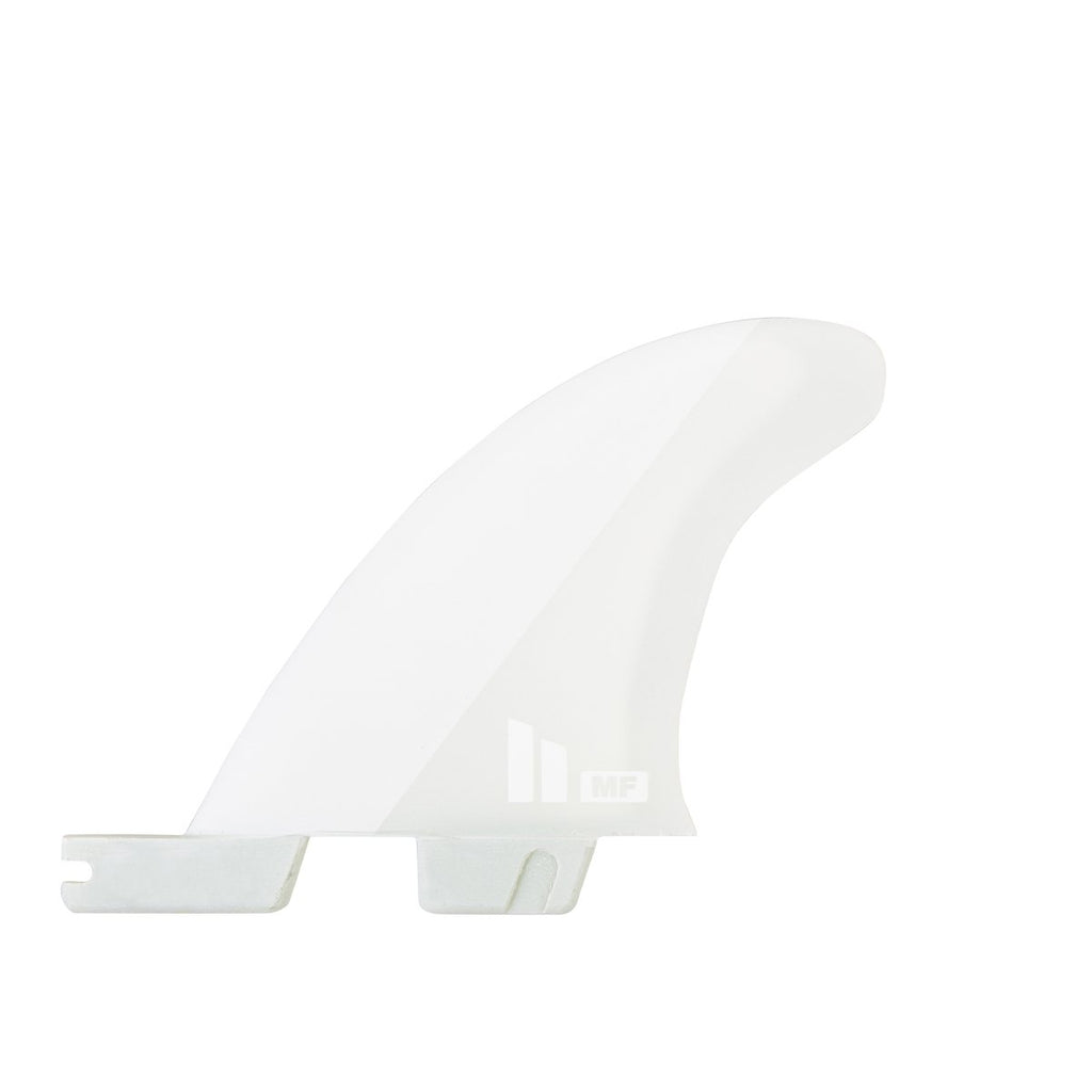 FCS II MF PC Twin + Trailer Fin Set-White-X-Large — REAL Watersports