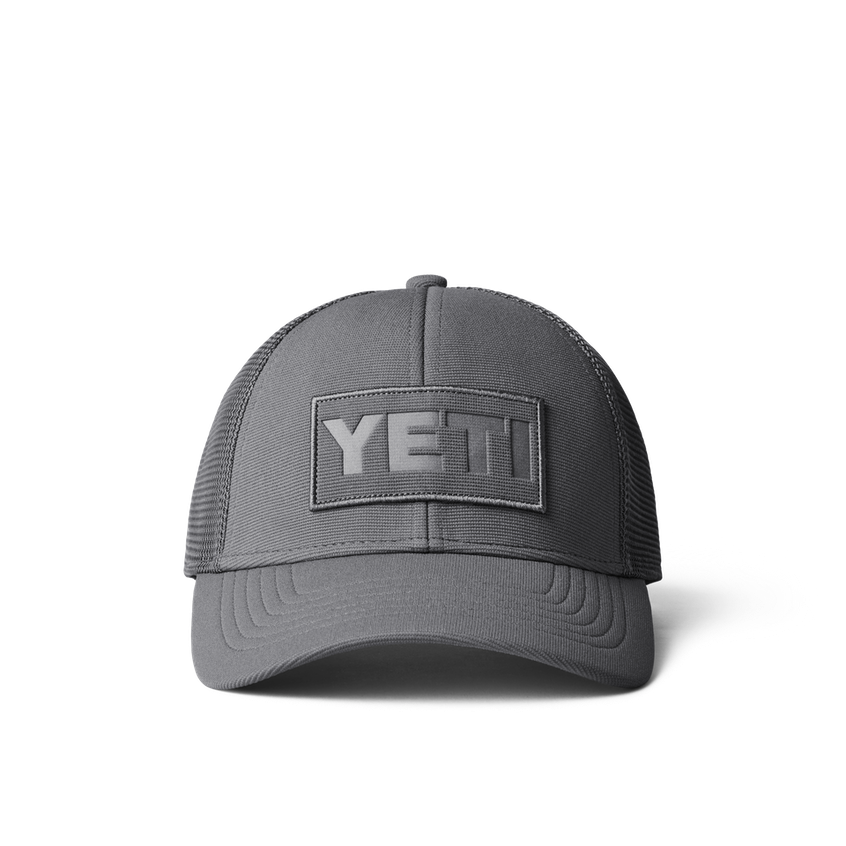 YETI GREY ON GREY TRUCKER HAT