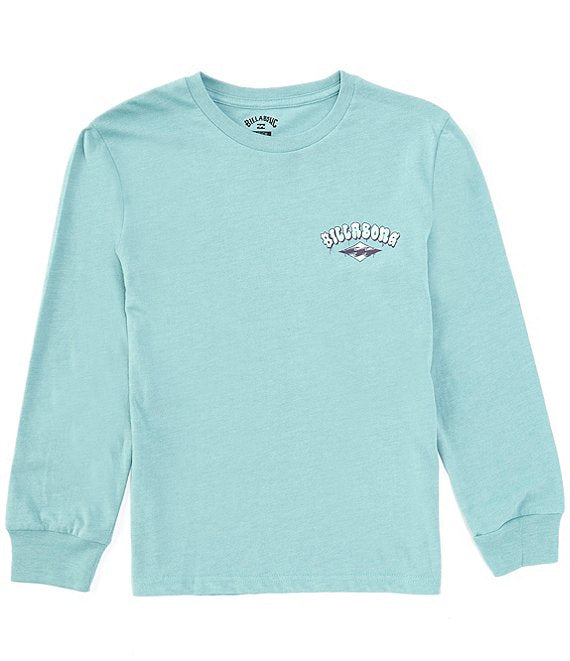 Billabong Little Boys' Bubblearch L/S Tee-Dusty Teal Heather