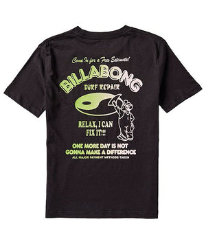 Billabong Boys Relax Tee-Washed Black