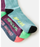 Rip Curl Retro Crew 3-Pk Socks-Pine Night