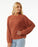 Rip Curl Classic Surf Knit Crew Sweater-Rust