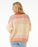 Rip Curl Soleil Rib Knit Crew Sweater-Burnt Red