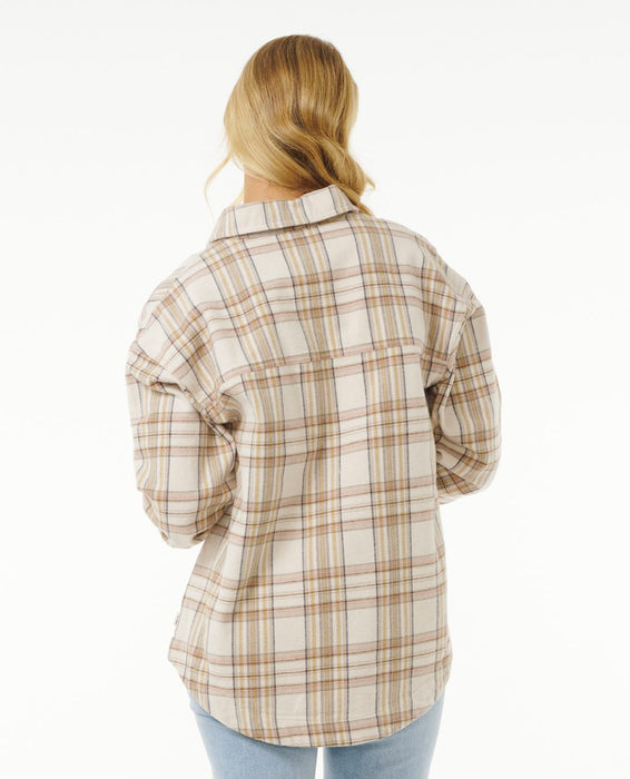 Rip Curl High Tide Soft Flannel L/S Shirt-Bone