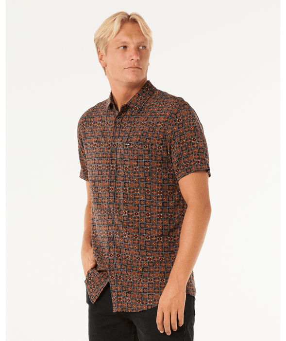 Rip Curl Fun Times S/S Shirt-Black/Orange