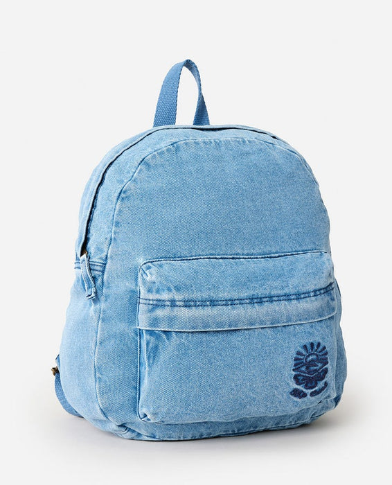 Rip Curl Distressed Denim 10L Backpack-Mid Blue