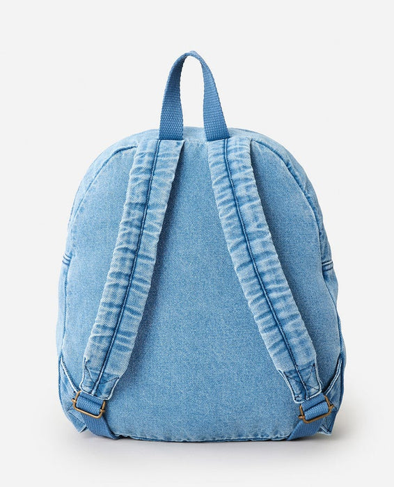 Rip Curl Distressed Denim 10L Backpack-Mid Blue