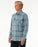 Rip Curl Grid L/S Shirt-Mineral Blue Marle