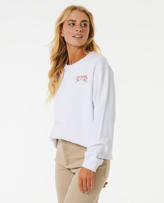 Rip Curl Riptide Relaxed Crew Sweatshirt-Optical White — REAL