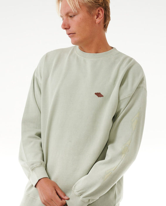 Rip Curl Original Surfers Crew Sweatshirt-Mint Haze