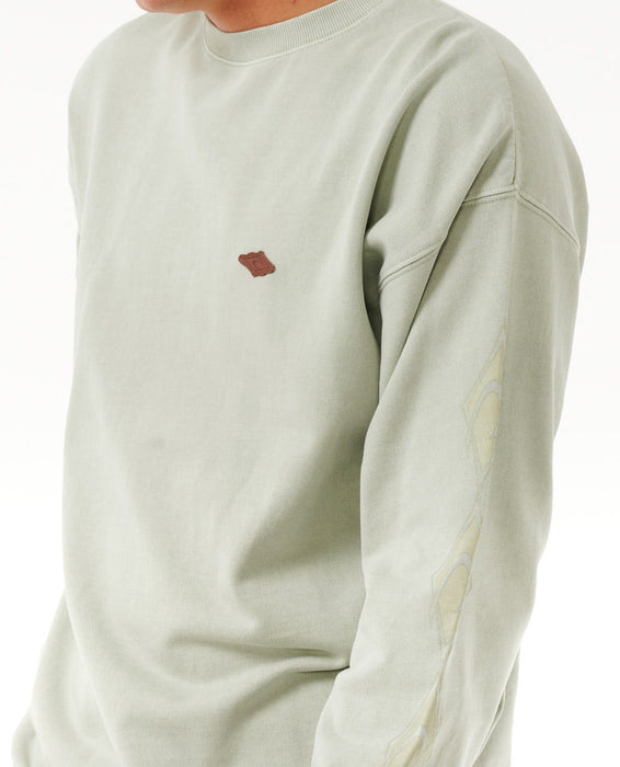 Rip Curl Original Surfers Crew Sweatshirt-Mint Haze