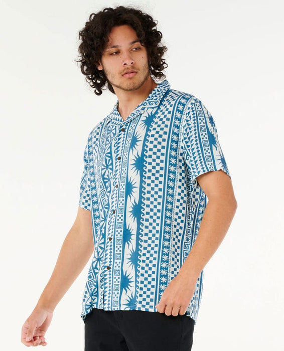 Rip Curl Fun Times Stripe S/S Shirt-Blue