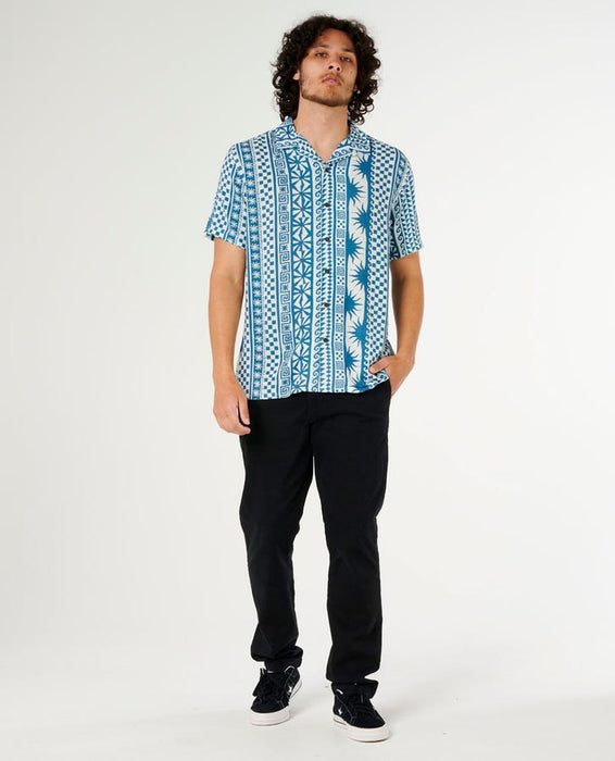 Rip Curl Fun Times Stripe S/S Shirt-Blue