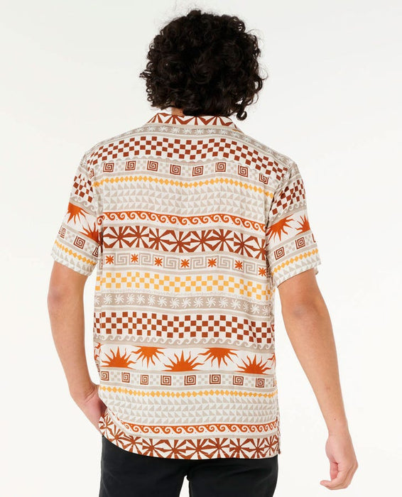 Rip Curl Fun Times Stripe S/S Shirt-Burnt Orange