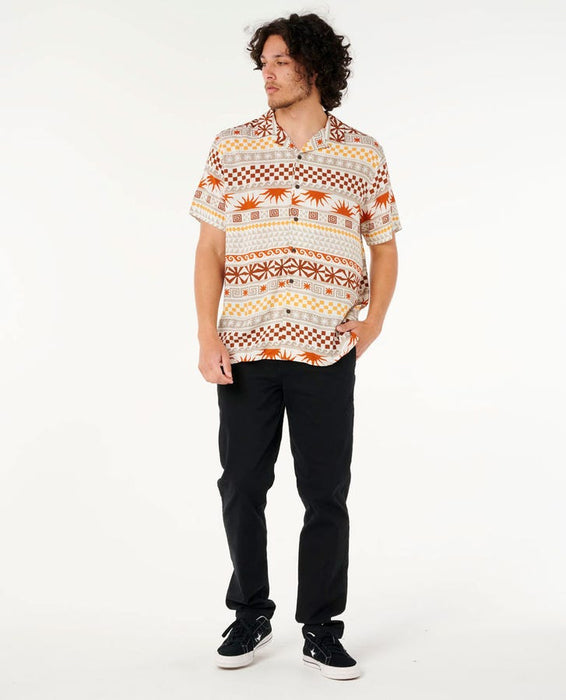 Rip Curl Fun Times Stripe S/S Shirt-Burnt Orange