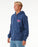 Rip Curl Shred Till Dead Zip Hooded Sweatshirt-Washed Navy