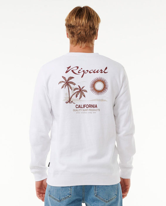 Rip Curl Sunset Desto Crew Sweatshirt-California White