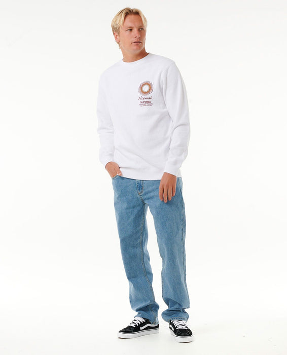 Rip Curl Sunset Desto Crew Sweatshirt-California White