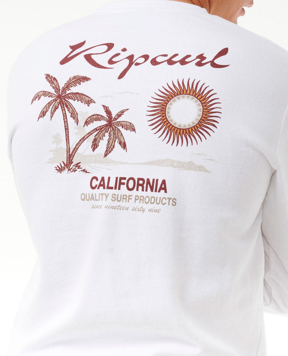 Rip Curl Sunset Desto Crew Sweatshirt-California White