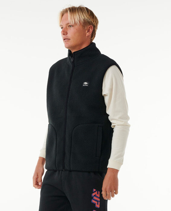 Rip Curl Quest Polar Vest Jacket-Black