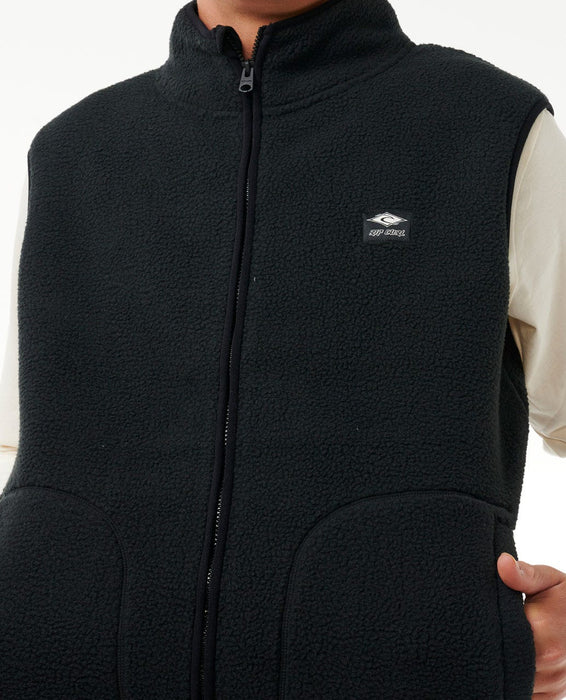 Rip Curl Quest Polar Vest Jacket-Black