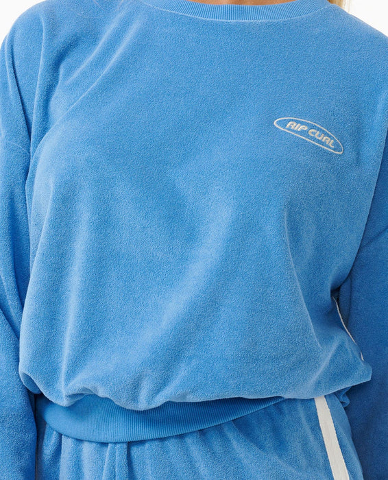 Rip Curl High Tide Terry Crew Sweatshirt-Bright Blue