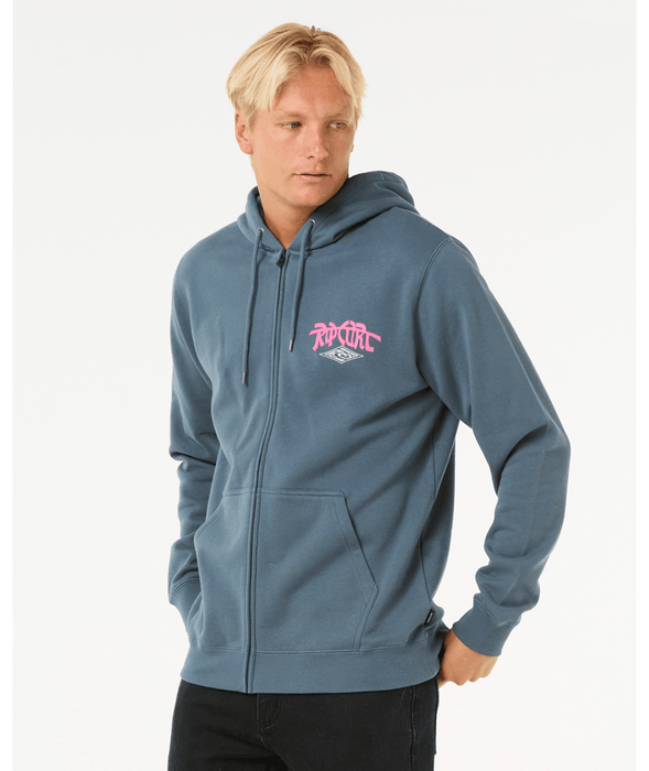 Rip Curl Shred Zip Thru Sweatshirt-Pine Night