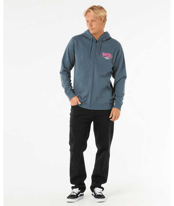 Rip Curl Shred Zip Thru Sweatshirt-Pine Night