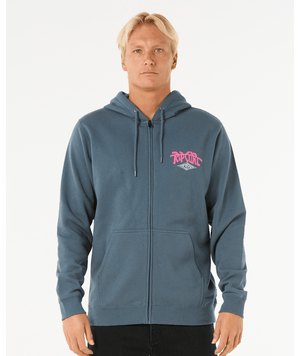 Rip Curl Shred Zip Thru Sweatshirt-Pine Night