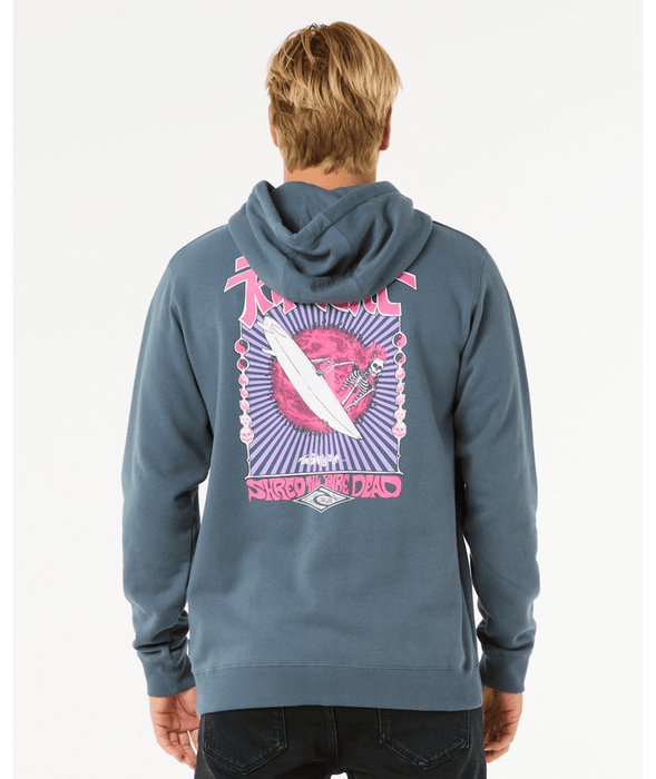 Rip Curl Shred Zip Thru Sweatshirt-Pine Night