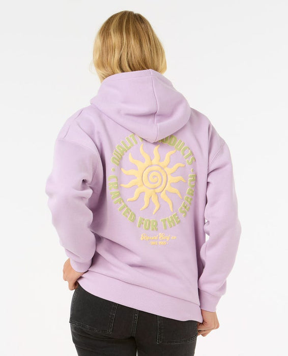 Rip Curl Cala Heritage Hooded Sweatshirt-Lilac