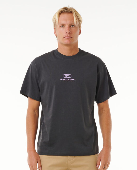 Rip Curl Pill Icon Tee-Washed Black