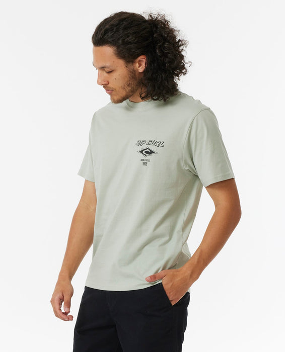 Rip Curl Fade Out Icon Tee-Mint Haze