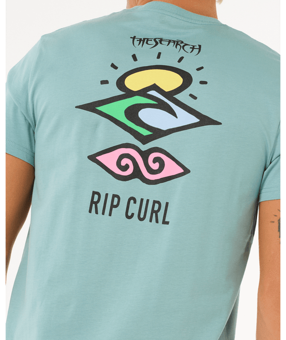 Rip Curl Search Icon Tee-Blue Lagoon