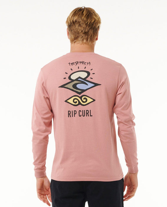 Rip Curl Search Icon L/S Tee-Mushroom