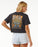 Rip Curl Coral Sands Crop Tee-Washed Black