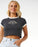 Rip Curl Archive Ringer Baby Tee-Washed Black