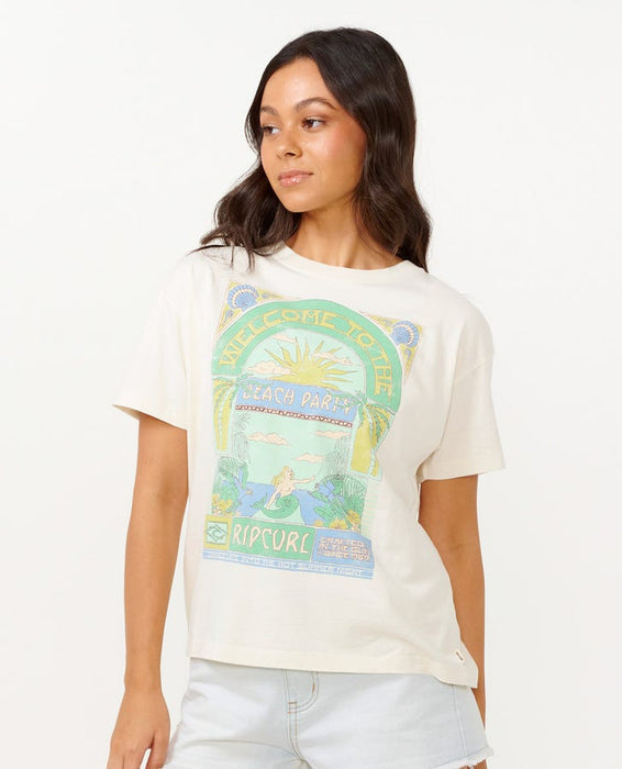 Rip Curl Tropicana Relaxed Tee-Bone