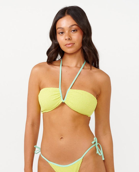 Rip Curl Sunny Side Bandeau Top-Lime