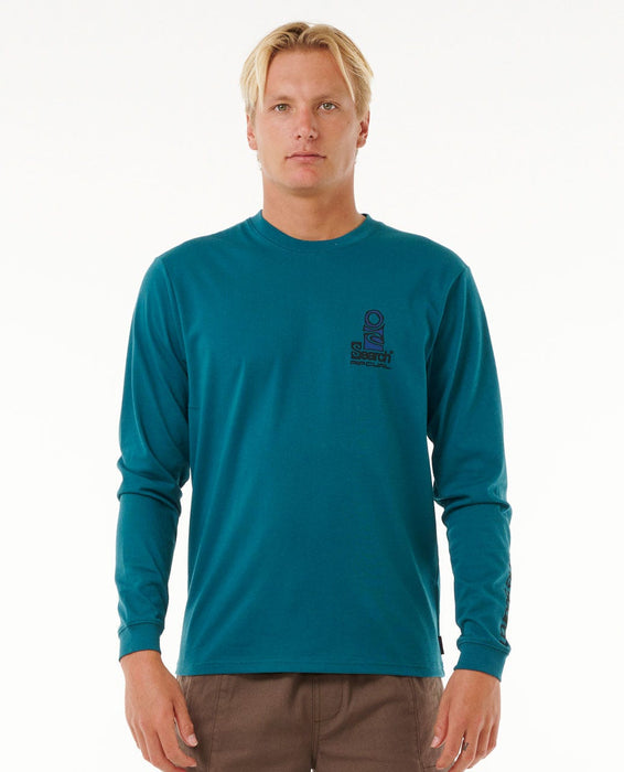 Rip Curl VaporcoolÂ Search Stack L/S Tee-Trekking Green