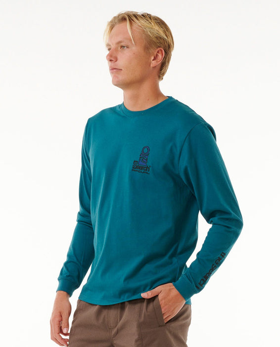 Rip Curl VaporcoolÂ Search Stack L/S Tee-Trekking Green