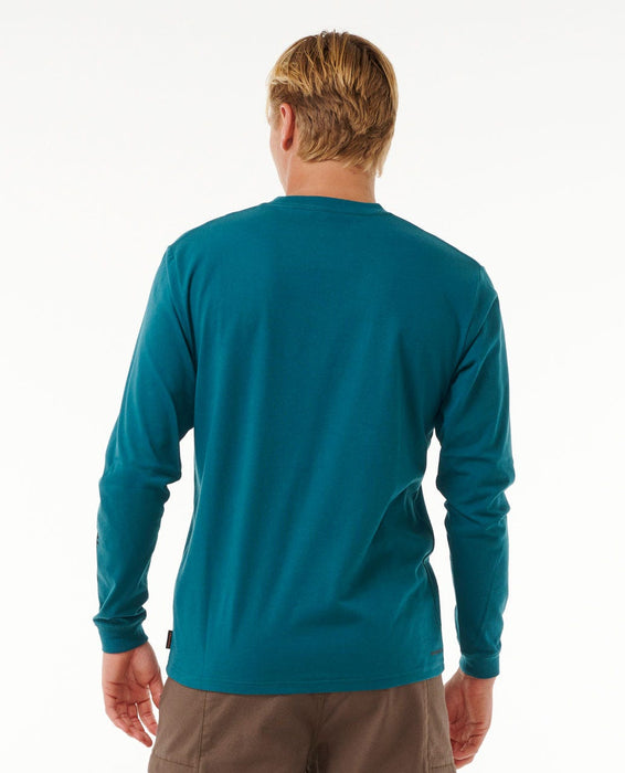 Rip Curl VaporcoolÂ Search Stack L/S Tee-Trekking Green