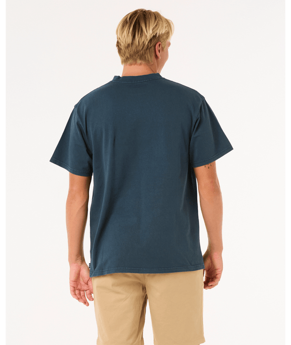 Rip Curl Heritage Oval Tee-Dark Navy