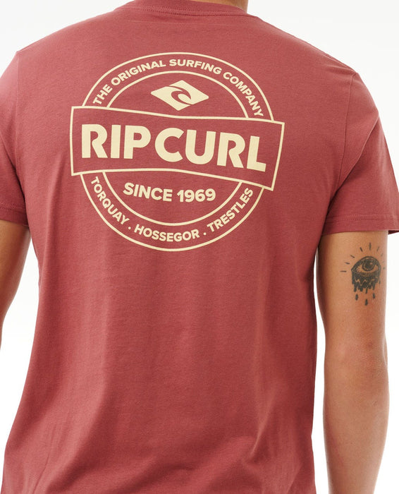 Rip Curl Staple Tee-Apple Butter