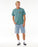 Rip Curl Quest Oval Burst Tee-Blue Stone