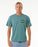 Rip Curl Quest Oval Burst Tee-Blue Stone