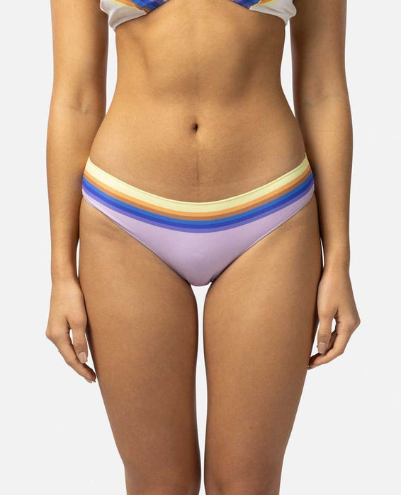 Rip Curl Sunrise Stripe Cheeky Hipster Bottom-Lilac — REAL Watersports